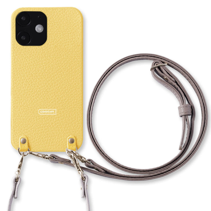 Cuir véritable 32 couleurs cuir italien grainé avec sangle courte et bandoulière étui arrière série Xperia