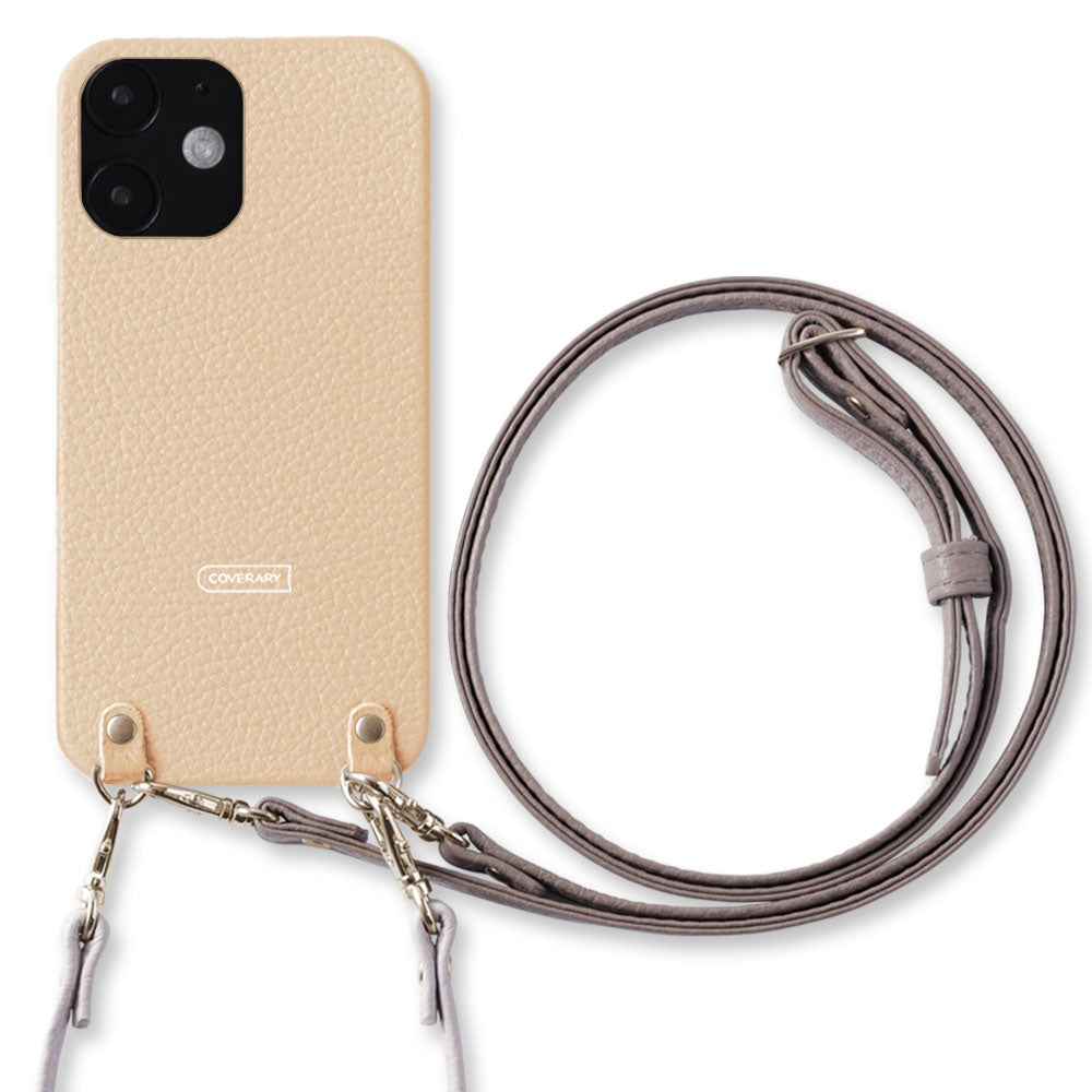 Cuir véritable 32 couleurs cuir italien grainé avec sangle courte et bandoulière étui arrière série Xperia