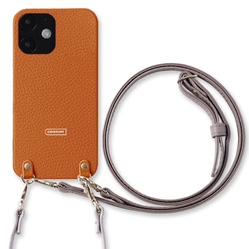 Cuir véritable 32 couleurs cuir italien grainé avec sangle courte et bandoulière étui arrière série AQUOS