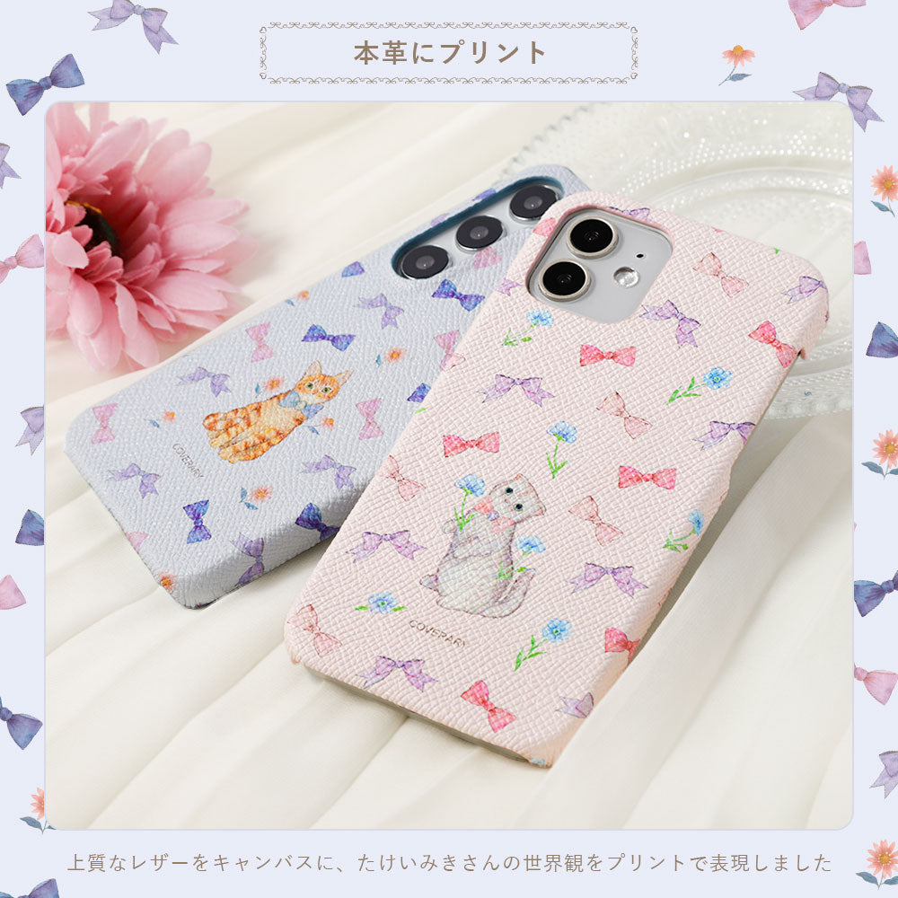 たけいみき × COVERARY 本革 コラボ背面ケース