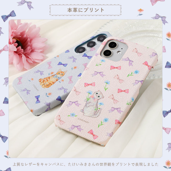 たけいみき × COVERARY 本革 コラボ背面ケース