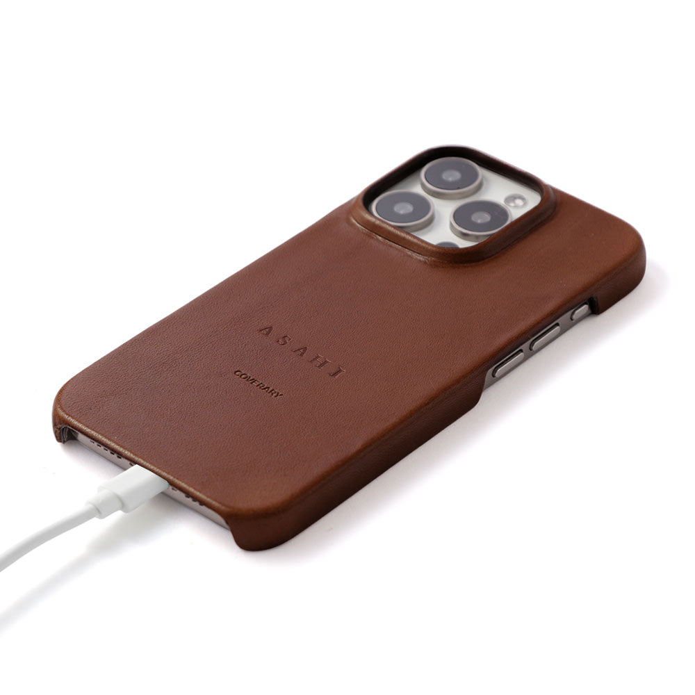 Étui arrière en cuir véritable Tochi Leather avec gravure personnalisée embossée pour la série Google Pixel
