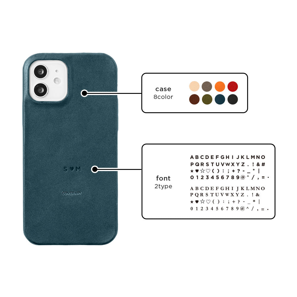 Étui arrière en cuir véritable Tochi Leather avec gravure personnalisée embossée pour la série Google Pixel