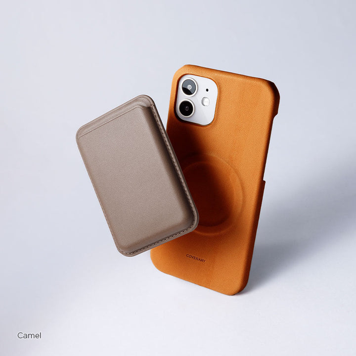 Cuir véritable cuir Tochigi Compatible Magsafe Coque arrière Série iPhone