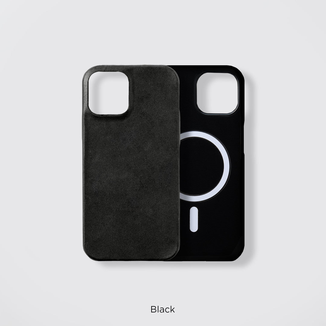 Cuir véritable cuir Tochigi Compatible Magsafe Coque arrière Série Xperia