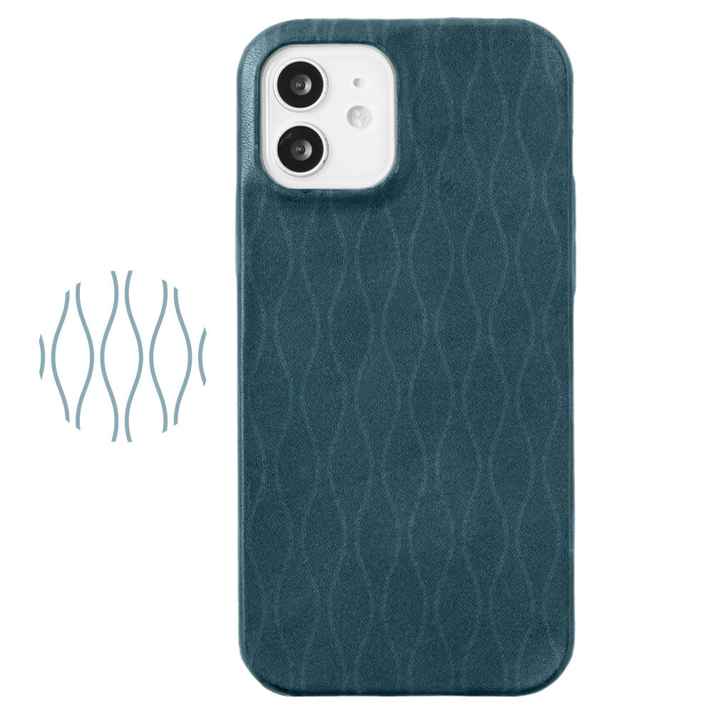 Genuine leather Tochigi leather Japanese pattern print back case AQUOS series