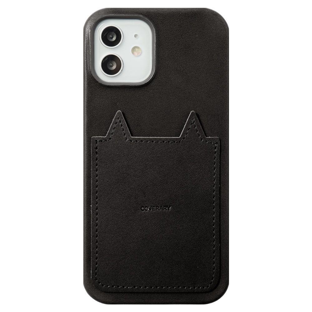 Genuine leather Tochigi leather with cat pocket back case AQUOS series