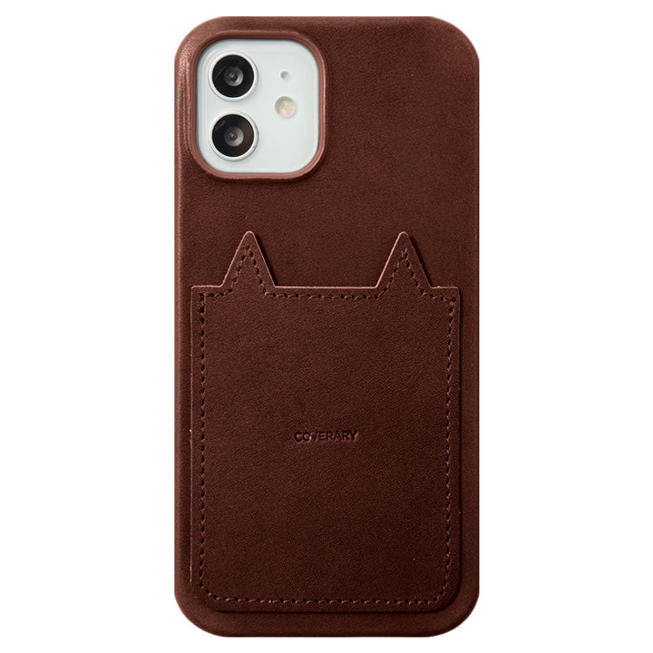 Genuine leather Tochigi leather with cat pocket back case AQUOS series