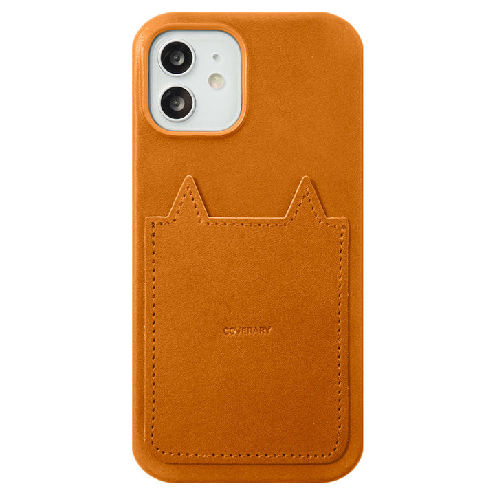 Genuine leather Tochigi leather back case with cat pocket for Google Pixel series
