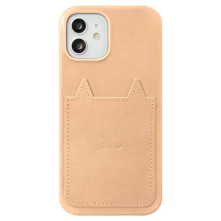 Genuine leather Tochigi leather with cat pocket back case AQUOS series