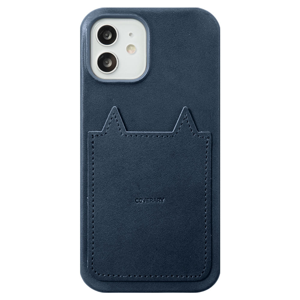Genuine leather Tochigi leather with cat pocket back case AQUOS series