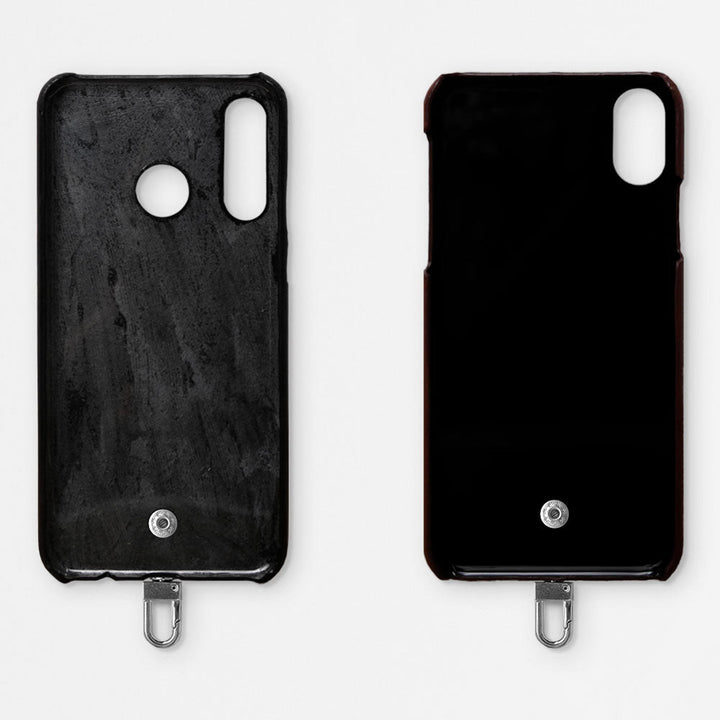 Ensemble de 4 pièces en cuir véritable Tochigi, mini portefeuille, porte-cartes, avec bandoulière (avec ferrures), coque arrière pour la série Galaxy