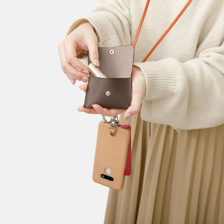 本革 栃木レザー 4点セットA イヤホンケース カードケース ショルダーストラップ付き 背面ケース Xperiaシリーズ