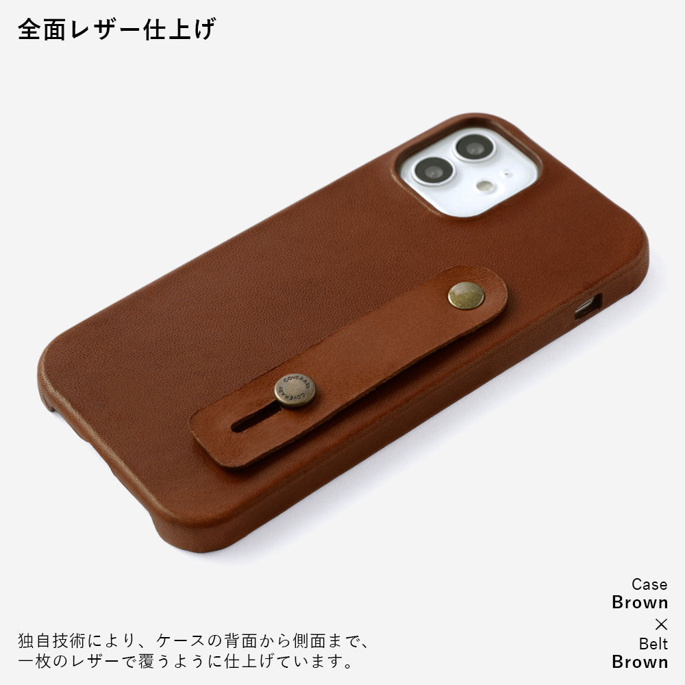 Genuine leather Tochigi leather with finger belt back case for Google Pixel series