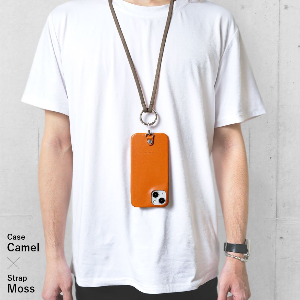 自分でデザイン リングショルダーストラップ 背面ケース 本革 栃木レザー