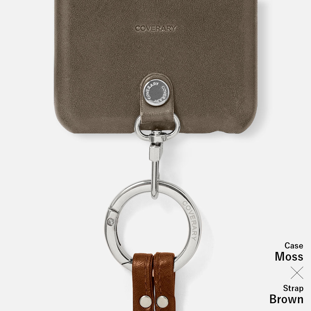 Genuine Leather Tochigi Leather Ring Shoulder Strap Back Case AQUOS Series