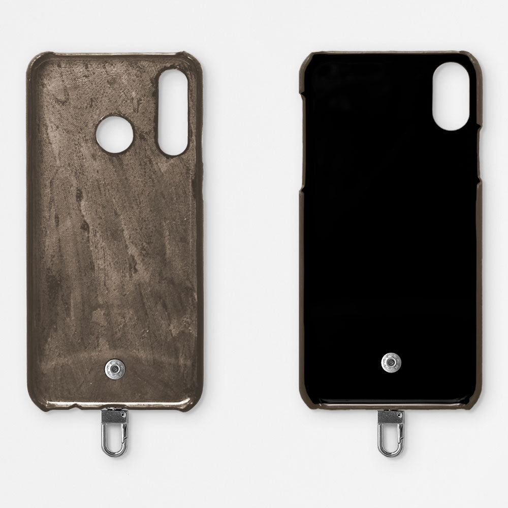 本革 栃木レザー リングショルダーストラップ 背面ケース iPhoneシリーズ