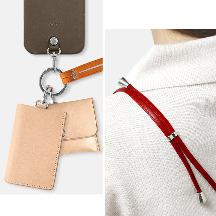 Genuine Leather Tochigi Leather Ring Shoulder Strap Back Case Google Pixel Series