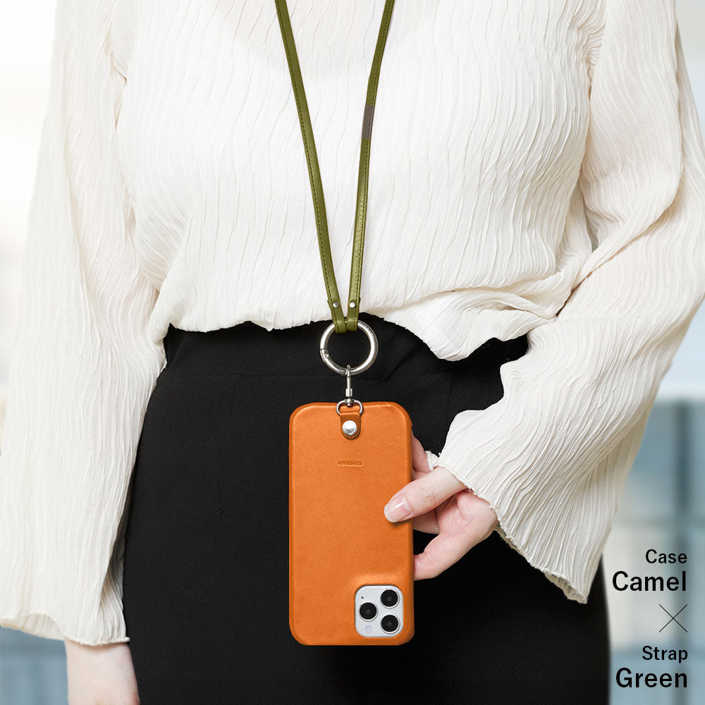 自分でデザイン リングショルダーストラップ 背面ケース 本革 栃木レザー