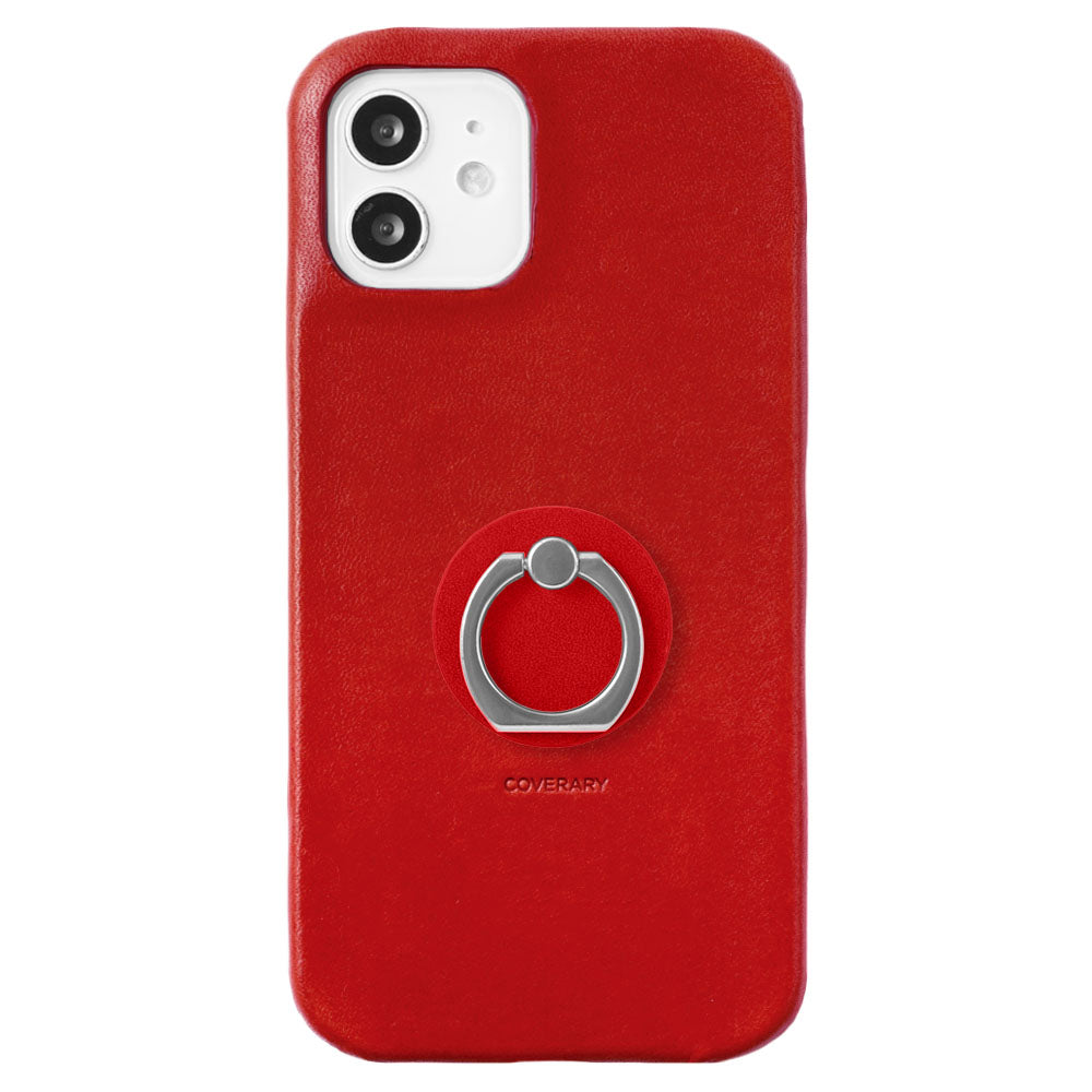 Genuine leather Tochigi leather selectable design smartphone ring attached back case AQUOS series