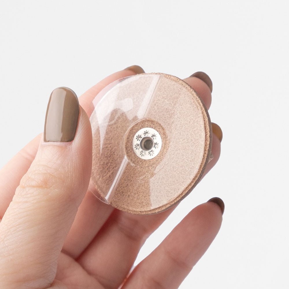 本革 栃木レザー スマホリング ショルダーストラップ付き 背面ケース