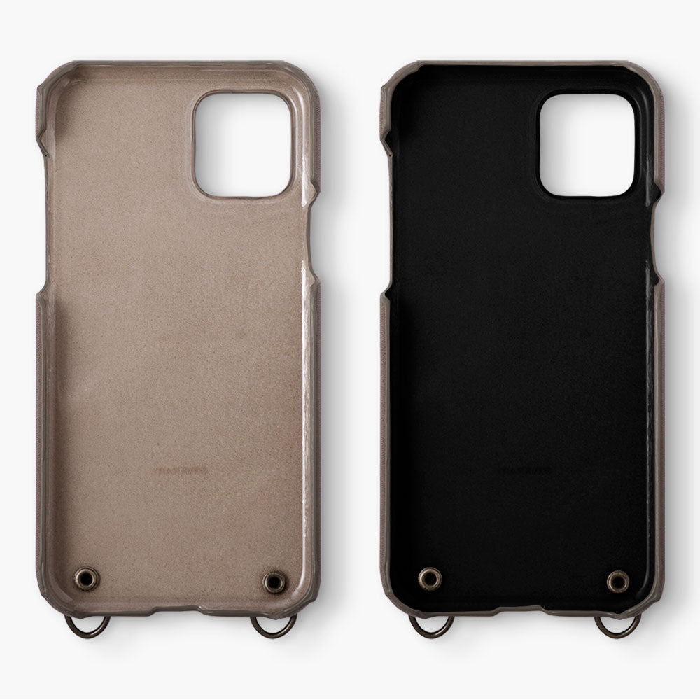 本革 栃木レザー スマホリング ショルダーストラップ付き 背面ケース Galaxyシリーズ