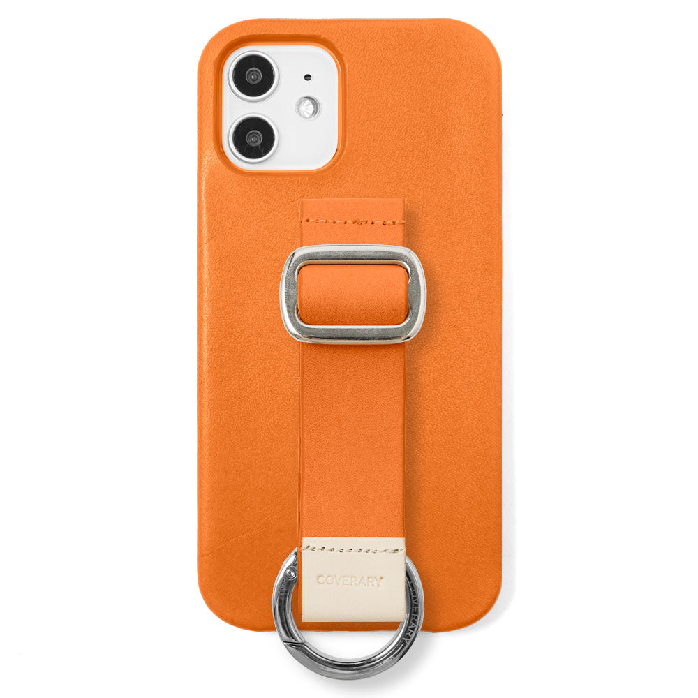 Genuine leather Tochigi leather back buckle belt attached rear case (adhesive type) AQUOS series