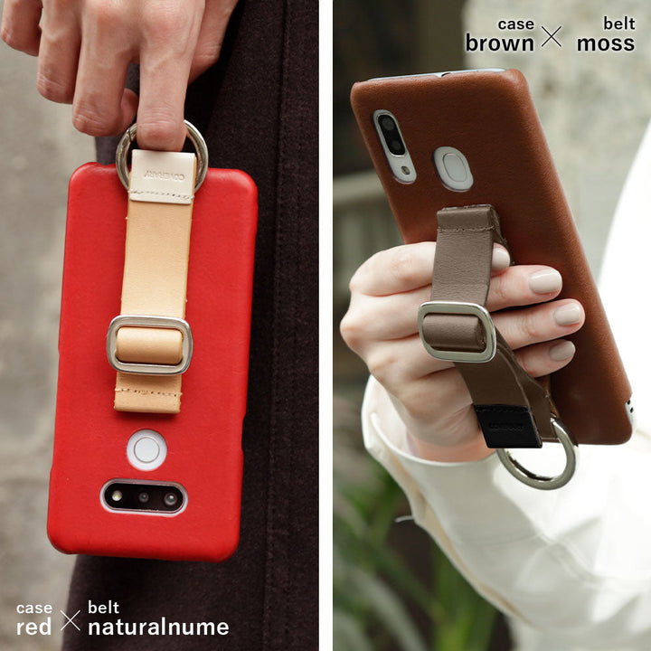 Genuine leather Tochigi leather back buckle belt attached rear case (adhesive type) Google Pixel series