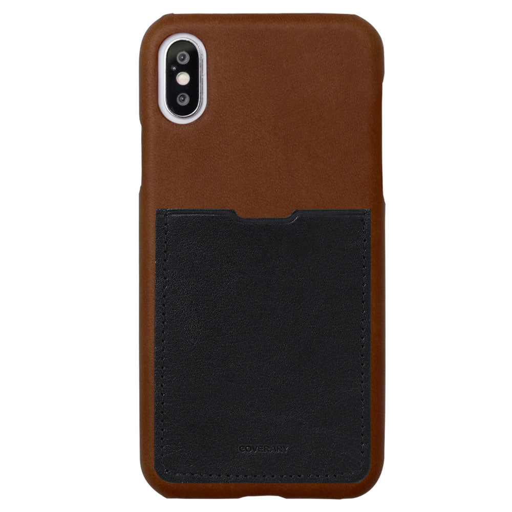 Genuine leather Tochigi leather pocketed back case iPhone series