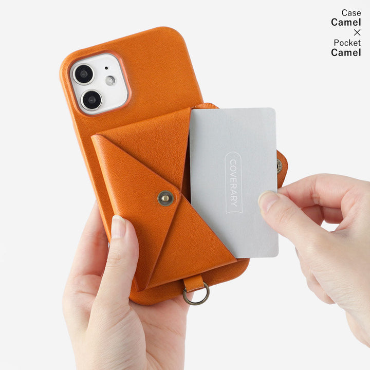 Cuir véritable cuir Tochigi Poche avec rabat Avec bandoulière Étui arrière Série AQUOS