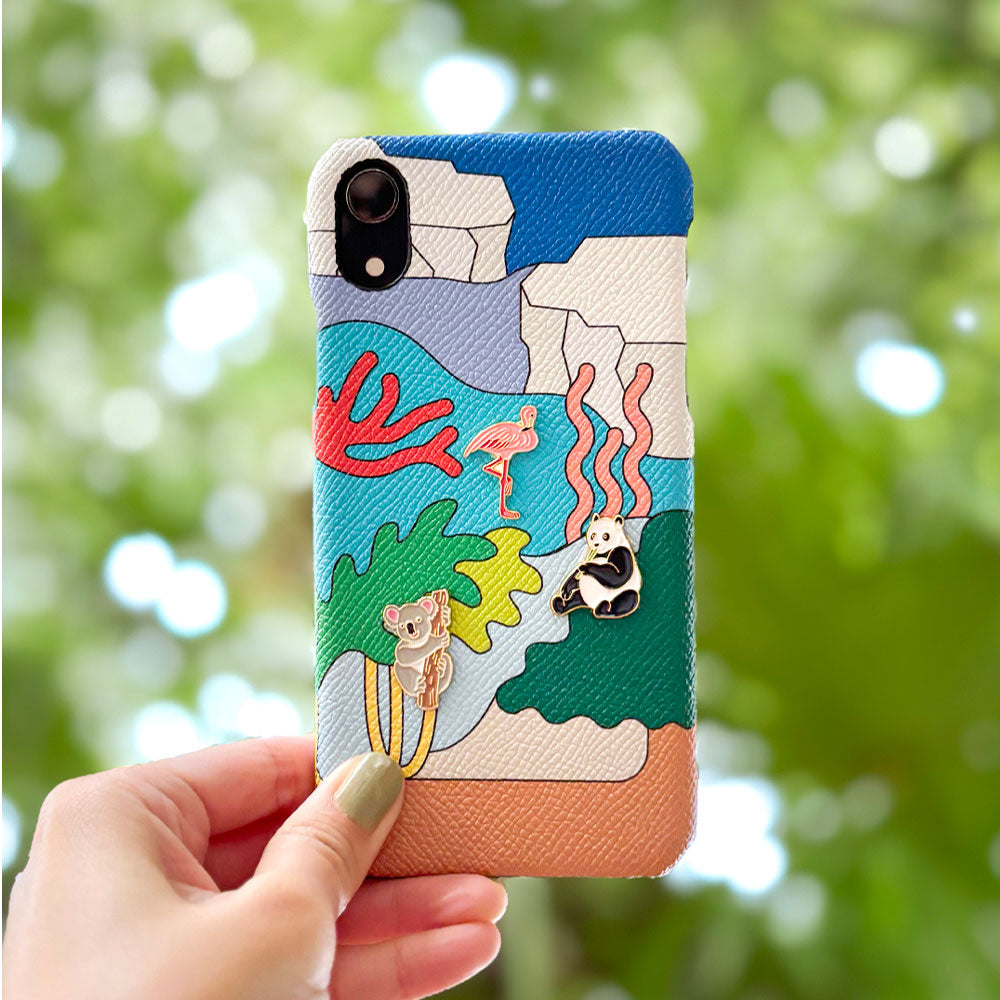 COVERARY ZOOコレクション iPhone17promaxケース pinpinpin.it × COVERARY ZOOコレクション コラボ背面ケース