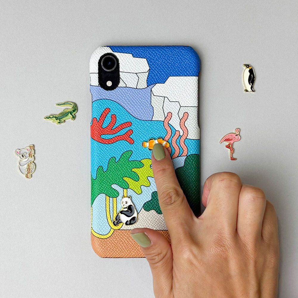 COVERARY ZOOコレクション iPhone17promaxケース pinpinpin.it × COVERARY ZOOコレクション コラボ背面ケース