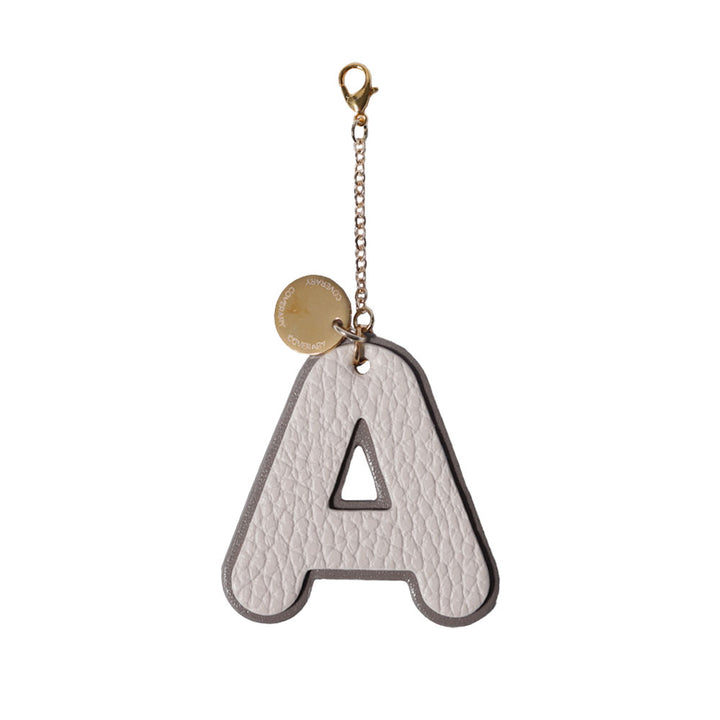 Accessories Genuine Leather Italian Shrink Leather BIG Layer Initial Charm