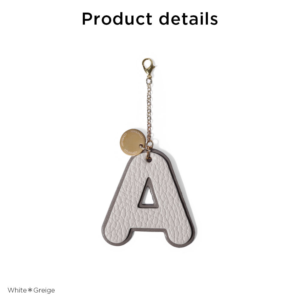 Accessories Genuine Leather Italian Shrink Leather BIG Layer Initial Charm