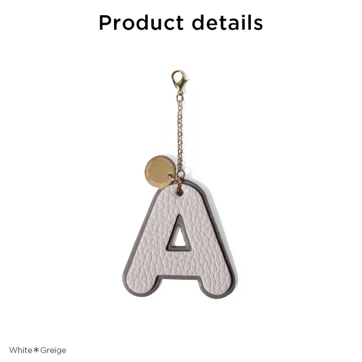 Accessories Genuine Leather Italian Shrink Leather BIG Layer Initial Charm