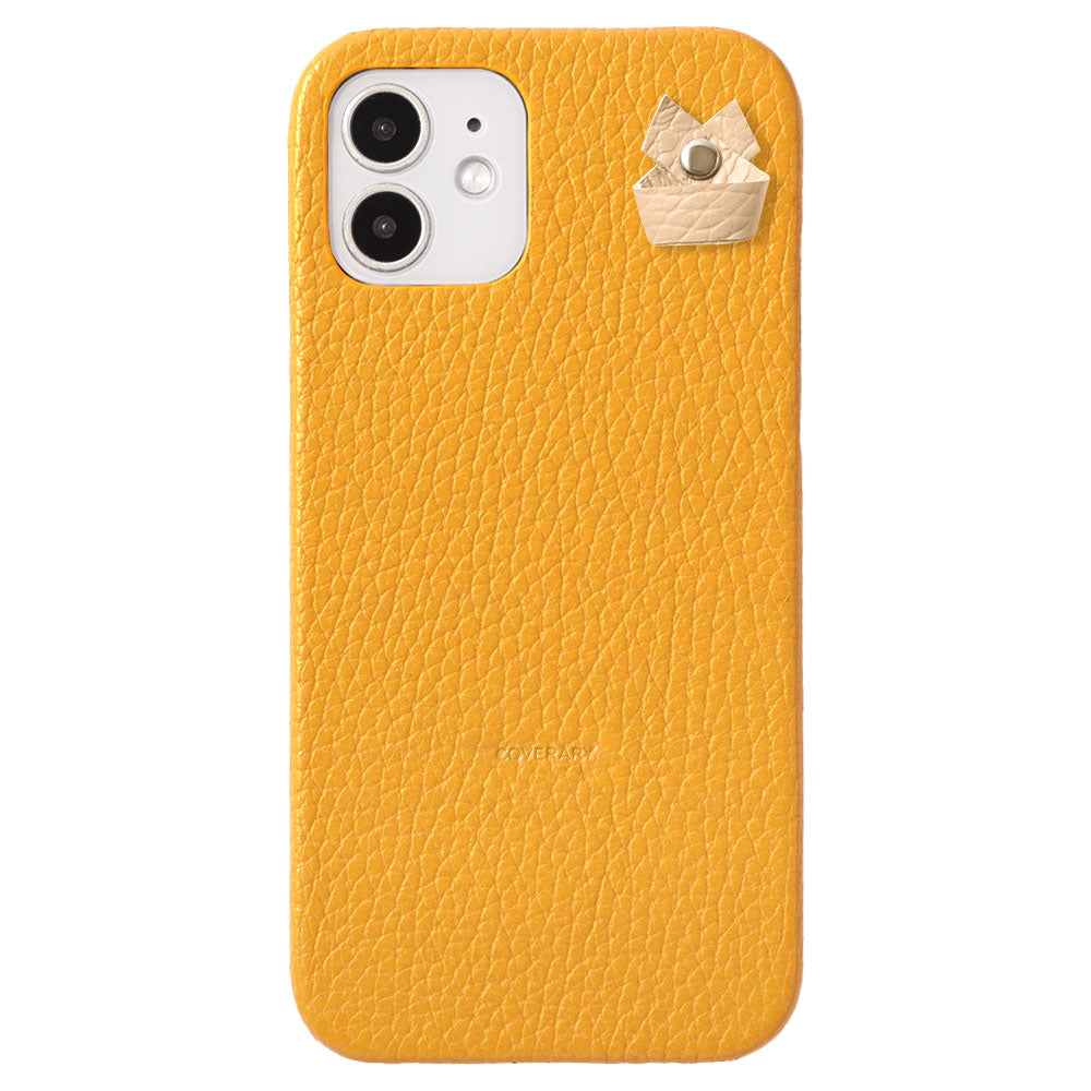 Cuir véritable 32 couleurs Cuir italien grainé Porte-charm simple avec coque arrière Série Galaxy