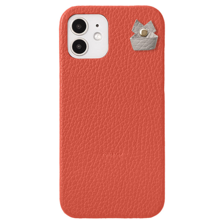 Cuir véritable 32 couleurs Cuir italien grainé Porte-charm simple avec coque arrière Série Galaxy