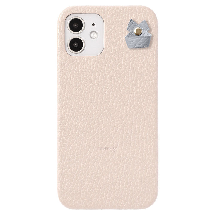 Cuir véritable 32 couleurs Cuir italien grainé Porte-charm simple avec coque arrière Série Galaxy
