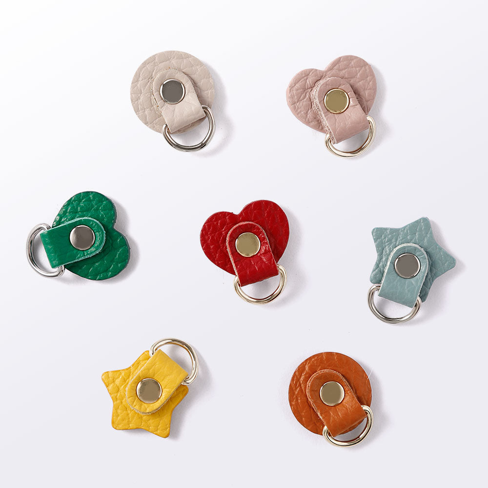 Cuir véritable 32 couleurs cuir italien grainé avec porte-charm arrière coque