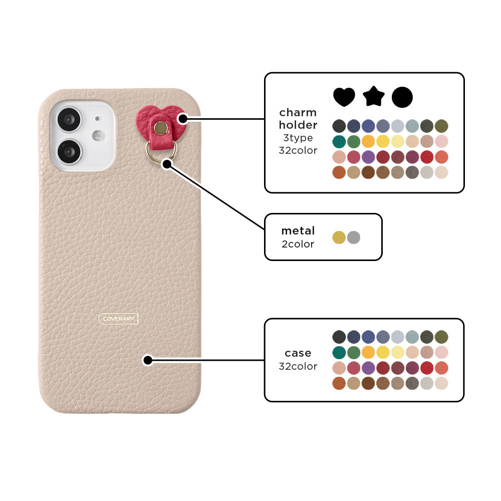 Cuir véritable 32 couleurs cuir italien grainé avec porte-charm arrière coque série Google Pixel