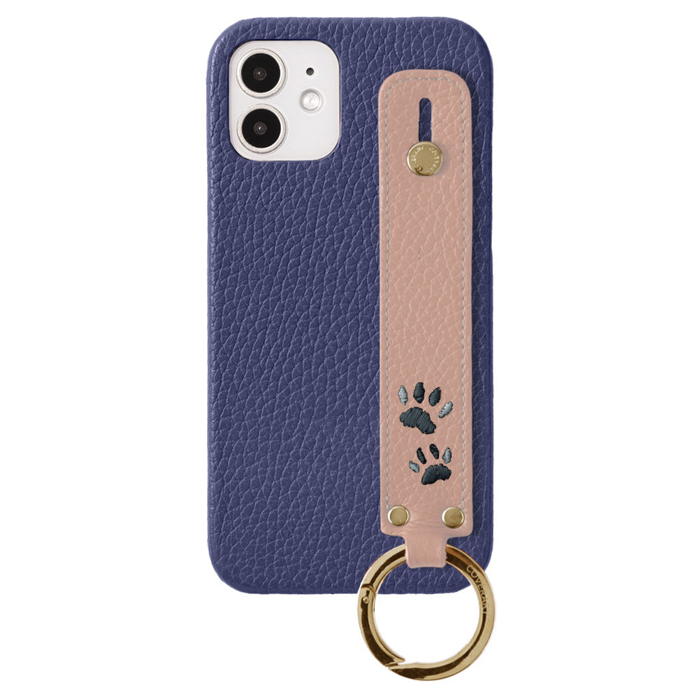 Genuine Leather 32 Colors Italian Shrink Leather Paw Pad Embroidery Design Hand Strap Included Back Case Xperia Series