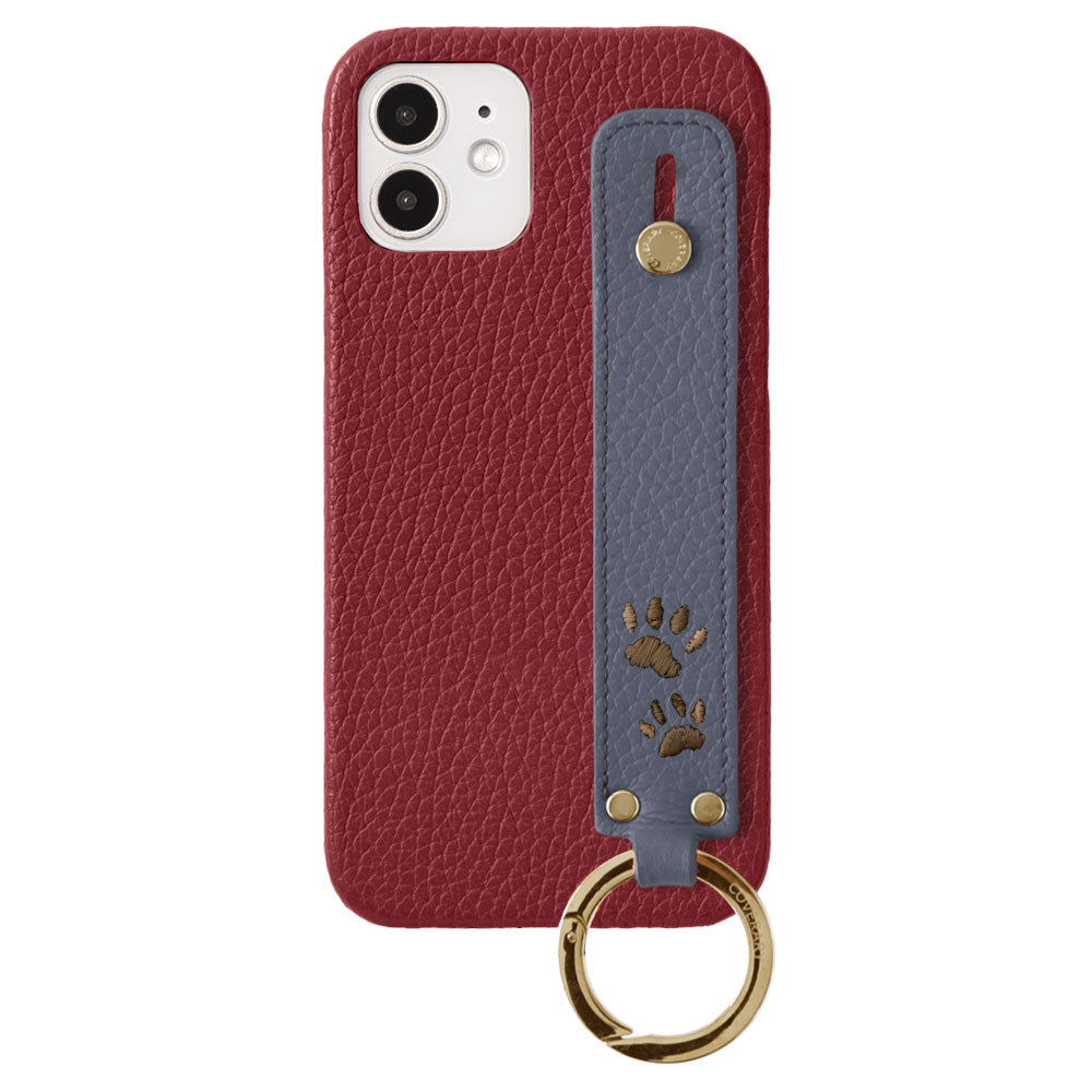 Genuine Leather 32 Colors Italian Shrink Leather Paw Pad Embroidery Design Hand Strap Included Back Case Xperia Series