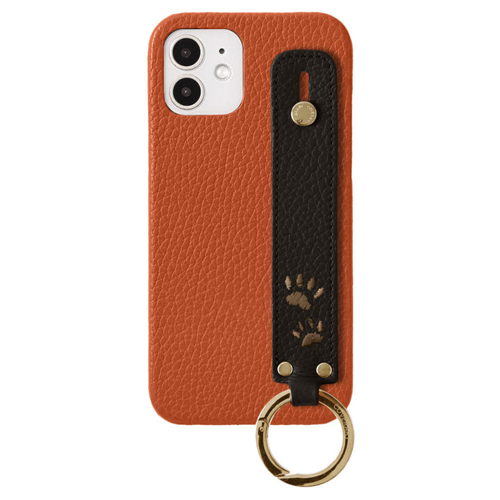 Genuine Leather 32 Colors Italian Shrink Leather Paw Pad Embroidery Design Hand Strap Included Back Case Xperia Series
