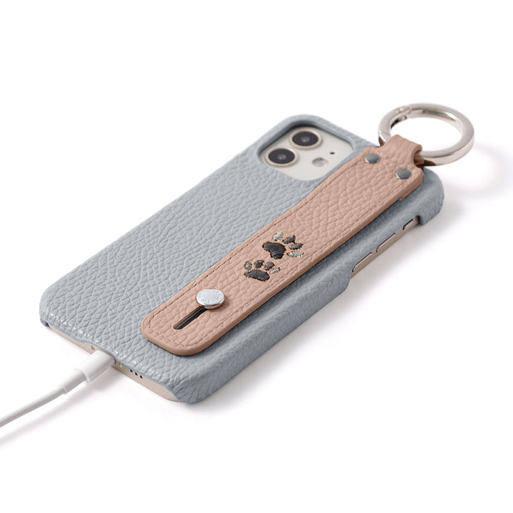 Genuine Leather 32 Colors Italian Shrink Leather Paw Pad Embroidery Design Hand Strap Included Back Case Xperia Series