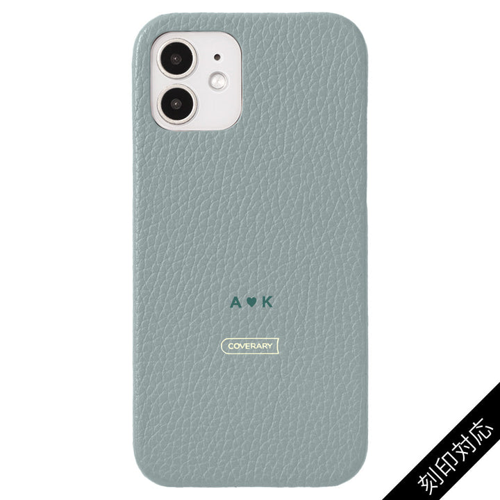 Genuine leather 32 colors Italian shrink leather back case name engraving (color foil stamping) AQUOS series