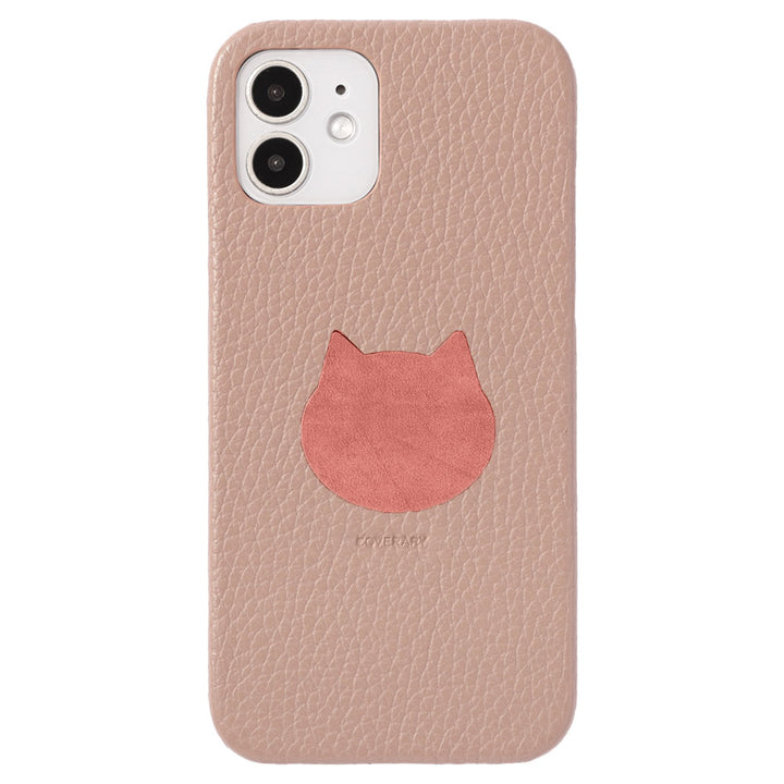 本革 32色 イタリアンシュリンクレザー モチーフくり抜きデザイン 背面ケース