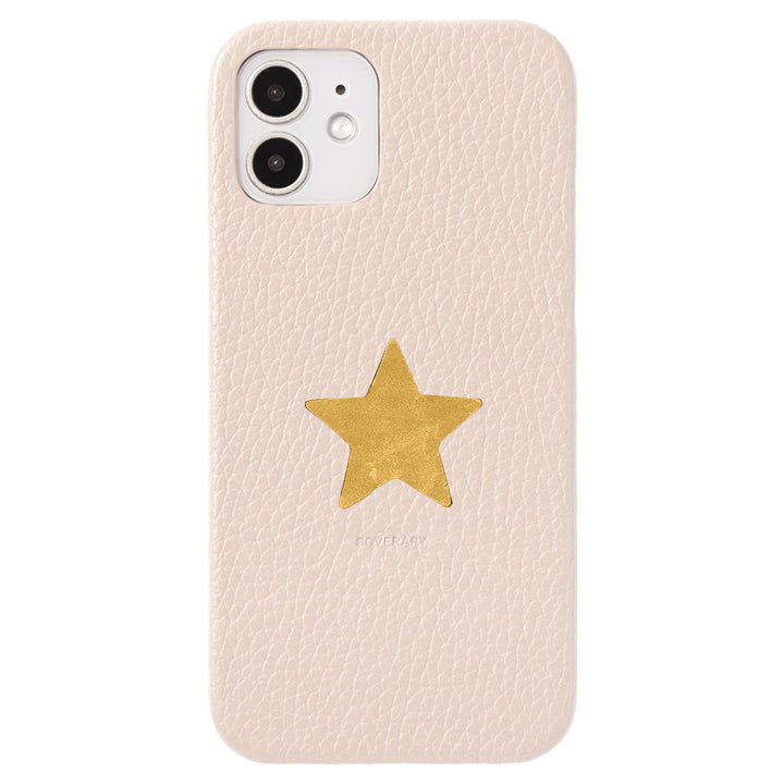 本革 32色 イタリアンシュリンクレザー モチーフくり抜きデザイン 背面ケース