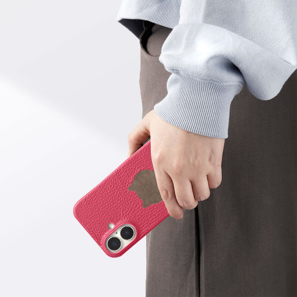 Genuine Leather 32 Colors Italian Shrink Leather Motif Cutout Design Back Case Xperia Series