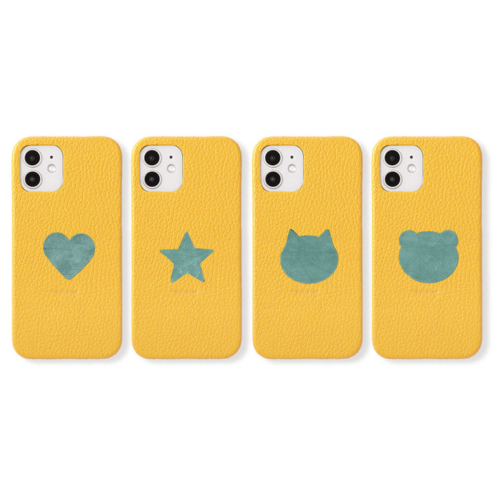 Genuine Leather 32 Colors Italian Shrink Leather Motif Cutout Design Back Case Xperia Series