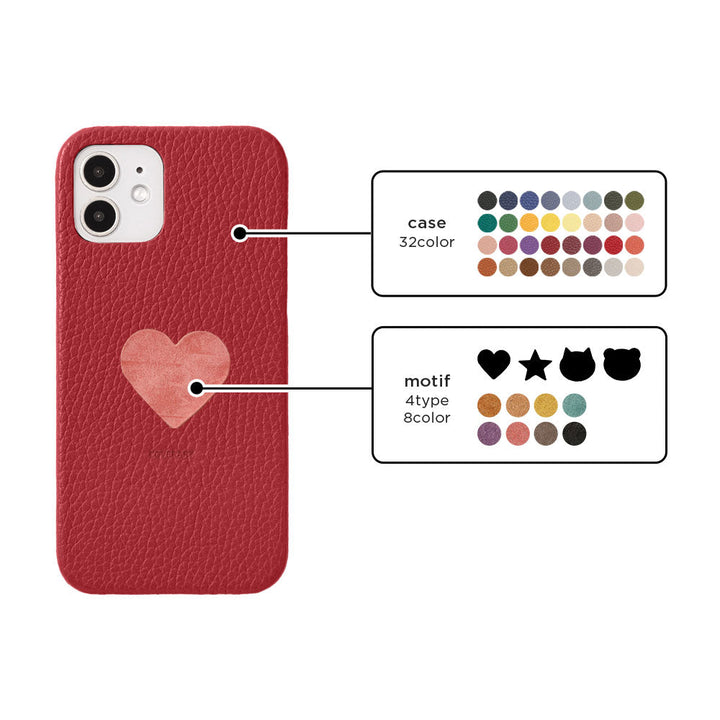 Genuine Leather 32 Colors Italian Shrink Leather Motif Cutout Design Back Case Xperia Series